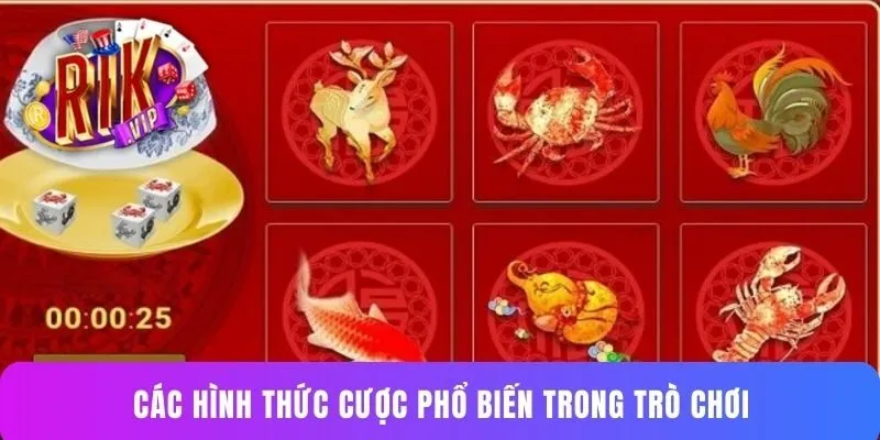 Các hình thức cược phổ biến trong trò chơi